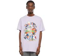 MT Upscale Mister Tee Upscale-Maglietta da Uomo Space Jam Teamwork, Oversize, 100% Cotone, Lilla, M T-Shirt, M Plus Tall
