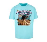 MT Upscale Mt1840-days Before Summer Oversize Tee T-Shirt, Blu berillo, L Unisex-Adulto