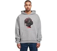 MT Upscale Mt2398 Flying High Heavy Oversize Felpa con Cappuccio, Grigio, L Uomo