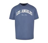 MT Upscale Mt2462-l.a. College Oversize Tee T-Shirt, Blu Vintage, L Unisex-Adulto