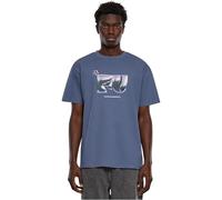 MT Upscale Mt3019-fu Heavy Oversize Tee T-Shirt, Blu Vintage, L Uomo