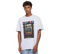 MT Upscale Mt3594-memory Lane Oversize Tee T-Shirt, Bianco, L/Plus Tall Uomo