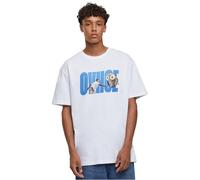 MT Upscale Mt3603-ovhoe Oversize Tee T-Shirt, Bianco, XL Plus Tall Uomo
