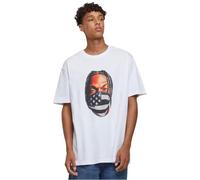MT Upscale Mt3606-psycho Man Oversize Tee T-Shirt, Bianco, XXL Plus Tall Uomo