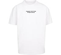 MT Upscale T-shirt Impronte digitali Oversize Tee M Bianco