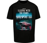 MT Upscale T-shirt Messaggio siciliano Oversize Tee XS Nero