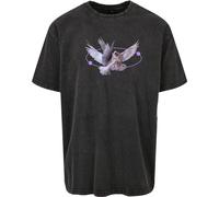 MT Upscale T-shirt Vive La Liberté Oversize Tee Nero Lavaggio Acido XS Nero