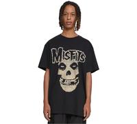 Mister Tee Upscale X Misfits Oversize Tee T-Shirt, Black, M Uomo