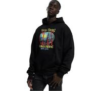 Mister Tee Wu Tang Staten Island Heavy Oversize Felpa con Cappuccio, Nero, XXL Uomo