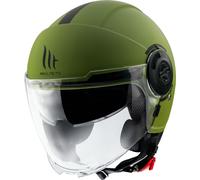 MT Viale SV S casco moto aperto verde opaco L