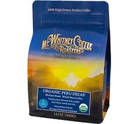 Mt. Whitney, 12 oz, USDA Certified Organic Peru, Swiss Water Process Decaf, Whole Bean Coffee, Medium Roast Coffee, Nitrogen Packed for Freshness by Mt. Whitney Coffee Roasters