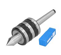 MT1 Morse Taper Live Center | High Speed Steel 60° Point CNC Lathe Accessory | 0.01mm Accuracy for Woodworking & Metalworking | Black Embossing Revolving Tailstock Center