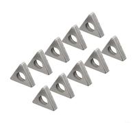 MT1603 MT2204 Porta utensili per tornitura CNC, accessori a cuneo, 10 pezzi, inserti in carburo ad alta resistenza per lavorazione dei metalli, argento (MT1603)