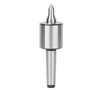 MT2 Live Center, 0.0002 Centro live a triplo cuscinetto ad alta precisione Centro girevole per tornio in metallo, capacità di carico di 200 libbre, punto centrale 55-60hrc