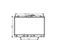 MT2169 AVA QUALITY COOLING Radiatore, Raffreddamento motore per MITSUBISHI