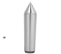 MT5 - F118 Centro morto per tornio con punta in carburo a cono Morse da 60 gradi, centro morto rettificato con precisione per la tornitura di legno e metallo, centro morto MT5 con