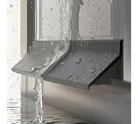 MTADSBKFP Bordo parapioggia per finestre, Striscia autoadesiva Antipioggia for Porte e finestre, Nera, Lunghezza 100-500 cm, Larghezza 4,5-5,5 cm(Black Wide-5.5cm,300cm)