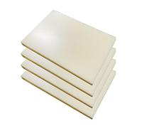 MTADSBKFP Coppia di valvole di Ricambio, ABS Plastic Sheet for DIY Craft Cream Color 1-3mm Thick Assorted Sizes Pack(1.5mmx300mmx200mm 4pcs)