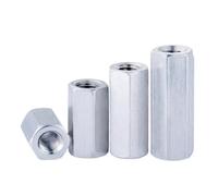 MTADSBKFP Dadi per Barre Lunghe, Dadi di accoppiamento esagonali Lunghi in Acciaio zincato, Dimensioni Multiple, Lunghezze 6-50 mm, Confezione da 2-10 Pezzi(Length 15mm-M8 2pcs)
