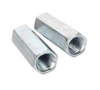 MTADSBKFP Dadi per Barre Lunghe, Dadi filettati di accoppiamento Esagonale zincati da M6 a M20 Confezione da 5 Pezzi(1pcs,M10x35)