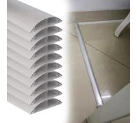 MTADSBKFP Kit di canaline autoadesive, Canalina Portacavi Semitonda 55mm x 15mm x 50-180cm Autoadesiva Confezione da 1-10 Pz(10 PCS,L 100 CM H 15 MM)