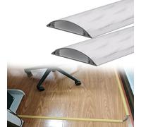 MTADSBKFP Kit di canaline autoadesive, Confezione da 2 canaline portacavi autoadesive semicircolari Multicolori(White,W 30 MM L 150 MM H 10 MM)