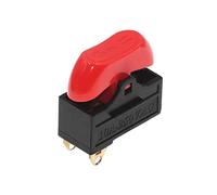 MTADSBKFP Pannello Pulsanti Interruttore a Scorrimento, Microinterruttore 4 Pezzi Interruttore asciugacapelli, Interruttore a bilanciere, Interruttore Barca ON/off a 3 Posizioni(Red)
