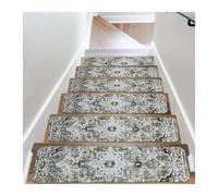 MTADSBKFP Tappetini per Scale in Moquette, Confezione da 15 gradini in Moquette Multicolore for gradini in Legno for Interni(Color 01)