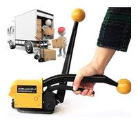 MTADSBKFP Utensili per reggette in Acciaio, Giallo Manuale della Macchina imballatrice della Cinghia d'Acciaio for Spessore di Larghezza 0.38-0.58mm di 13-19mm