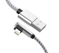 MTAKYI Cavo USB Angolo Retto Per Caricabatterie iPhone Da 90 Gradi, Cavo Lightning Ad Angolo Retto Super Lungo Da 5 m Compatibile Con iPhone 14/13/12/11/ XS/XR/XS/ 8/7