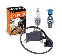 Mtanlo Bobina di accensione con valvola di decompressione candela per sega Stihl TS400 TS460
