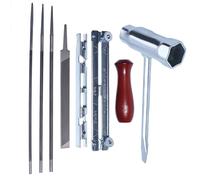 Mtanlo Kit Affilatrice Professionale per Motoseghe, kit Affilacatena per Husqvarna Stihl Poulan Pro Echo Homelite, 3 lime Tonde - 5/32 (4 mm), 3/16 (4,8 mm), 7/32 (5,5 mm)