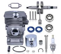 Mtanlo Kit cilindro e pistone per motosega Stihl MS291 MS291C MS271 MS271C, cilindro con cuscinetti, paraoli, candela, sostituisce 1141 020 1206