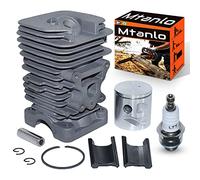 Mtanlo Kit pistone Cilindro da 41 mm per Partner 742 840 842 McCulloch 742 842 Anelli per spinotto pistone Motosega Anello di Sicurezza