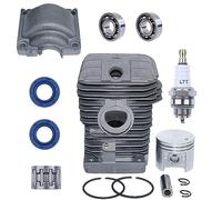 Mtanlo Kit Pistone Cilindro per Stihl MS210 021 MS 210,40mm Kit Pistone Cilindro con Parti di Ricambio per Guarnizioni Olio Candela per 1123020 1216 11230201216