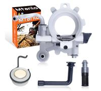 Mtanlo Pompa Olio Oliatore per Stihl 044 MS440 MS360 MS361Motosega,Pompa Olio con a Vite Senza Fine Molla Pickup Line Filtro Spina Kit di Riparazione Completo 1128 640 3205