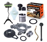 Mtanlo Pompa Olio per Husqvarna 362 365 371 372 385 390 Parti di Ricambio 503521305 50352130 Motosega,Pompa Olio Kit con Tiranteria Dell'acceleratore Tubo Dell'olio Rondella Maniglia