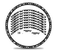 MTB Bicicletta Cerchi Adesivi Set Corsa Testi Opachi 27-29 Pollici RX035