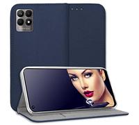 mtb more energy® Custodia a portafoglio Smart Magnet, compatibile con Realme 8i (6.6'') - Blu - Custodia a libro