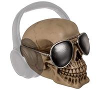 mtb more energy Deko XL - Supporto per cuffie "Deadly Beats", 16 x 20 x 17 cm, motivo: teschio