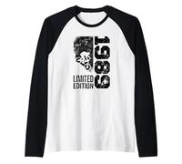 MTB Mountain-Bike Ciclista bici Nata nel 1989 Compleanno Maglia con Maniche Raglan