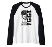 MTB Mountain-Bike Ciclista bici Nata nel 1991 Compleanno Maglia con Maniche Raglan