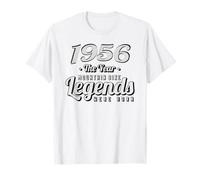 MTB Mountain-Bike Ciclista Nata nel 1956 Compleanno Bici Maglietta