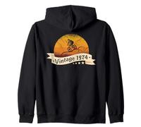 MTB Mountain-Bike Ciclista Nata nel 1974 Compleanno Bici Felpa con Cappuccio