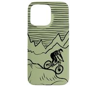 MTB Mountain Bike Color-Green-Sage MTB-bici Bicicletta Custodia per iPhone 15 Pro Max