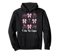 MTB Mountain Bike Mountain Bike Ragazza Mamma I Am The Engine Felpa con Cappuccio