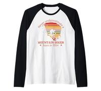 MTB Mountain-Biker Ciclista Nata nel 1954 Compleanno Bici Maglia con Maniche Raglan