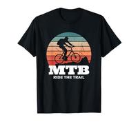 MTB Ride The Trail Bici Ciclisti E-Bike Bici Bici Hobby Maglietta