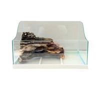 TARTARUGHIERA PLAYA 60 PER RETTILI MTB TARTARUGA VETRO CON ISOLOTTO 60x30CM