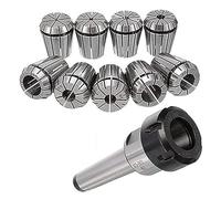 MTB2 MTB3 MTB4 ER16 ER20 ER25 ER32 Morsetti a molla 9PCS + chiave 1PCS Collet Chuck Morse Holder for set di utensili for tornio di fresatura CNC (Size : MTB4ER20(9PCS) Wrench)